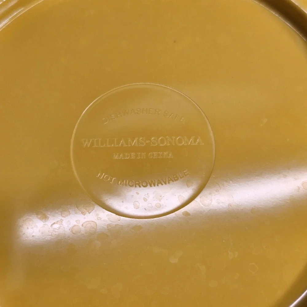 Williams Sonoma Sunflower Plate Yellow  Decorative Serving Dish‎